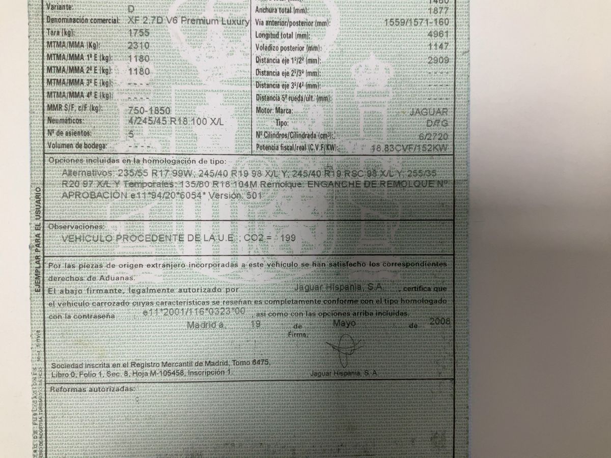 Jaguar XF d'occasion