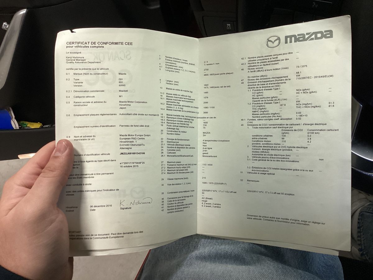 Mazda 6 2.2 Turbodiesel Attraction