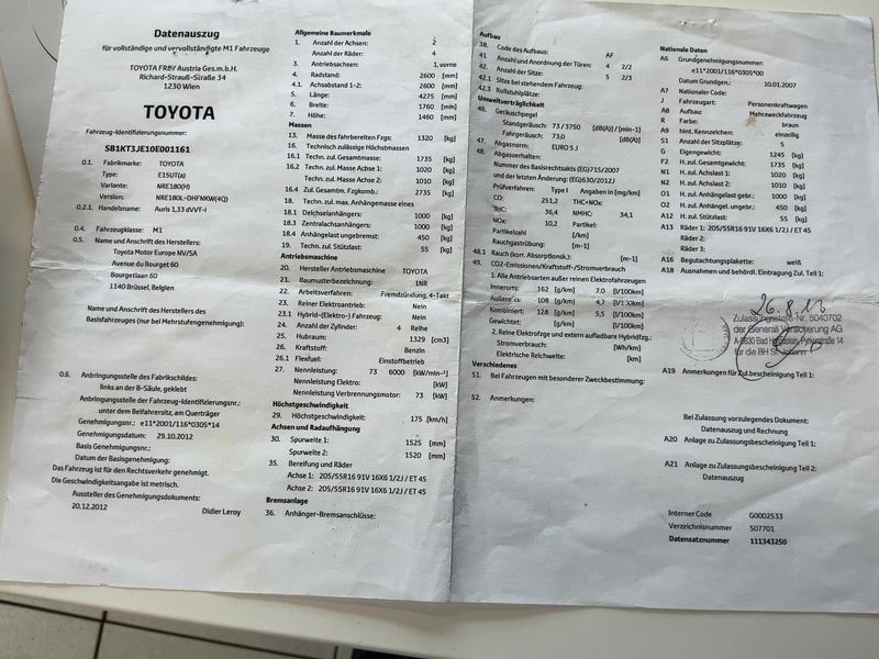 Toyota Auris 1.3 Active — zdjęcie 16