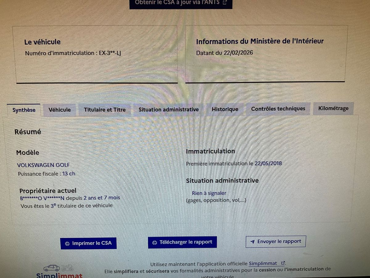 Volkswagen Golf d'occasion