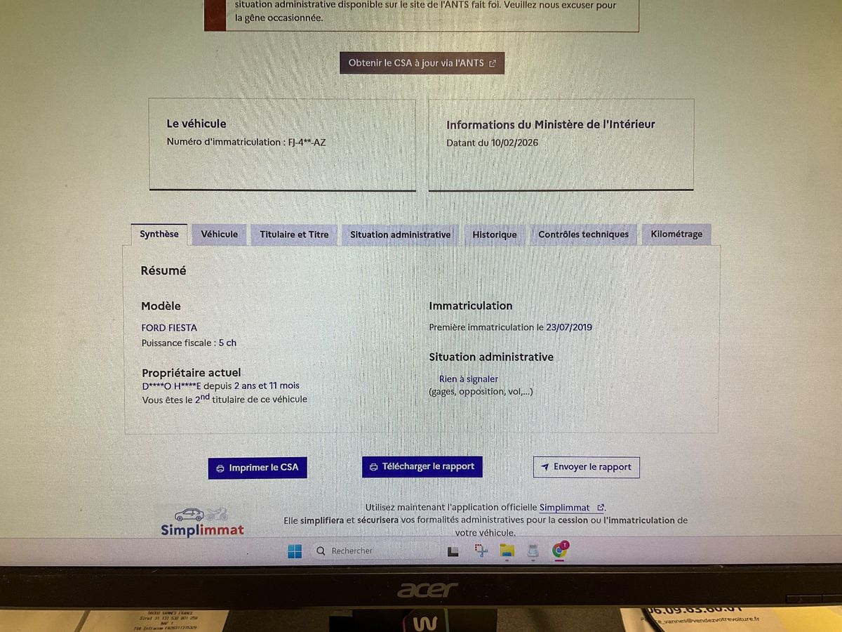 Ford Fiesta d'occasion