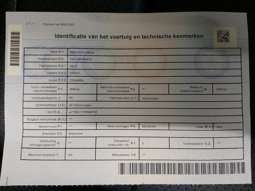 Mercedes-Benz EQC d'occasion