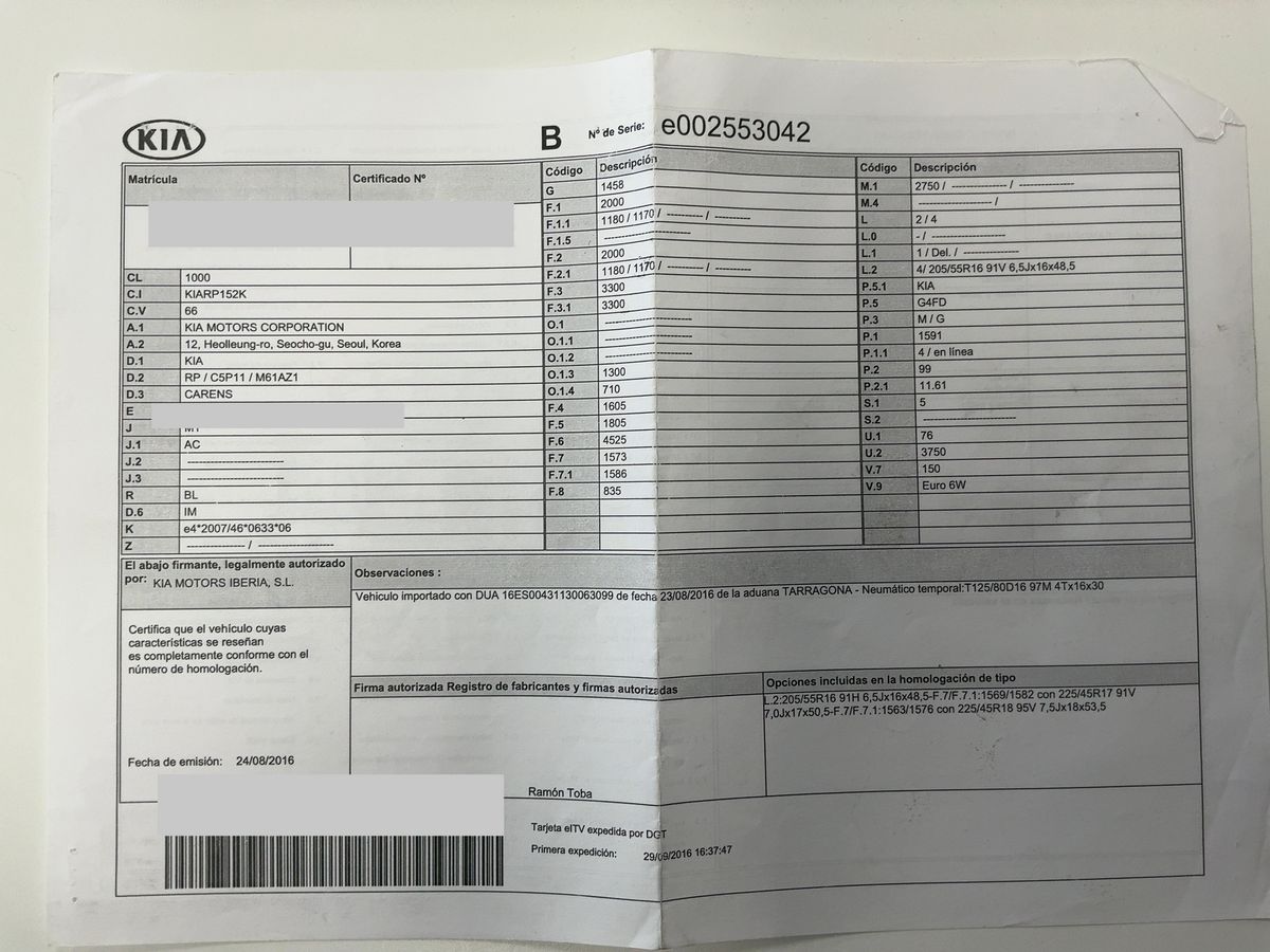 Kia Carens d'occasion