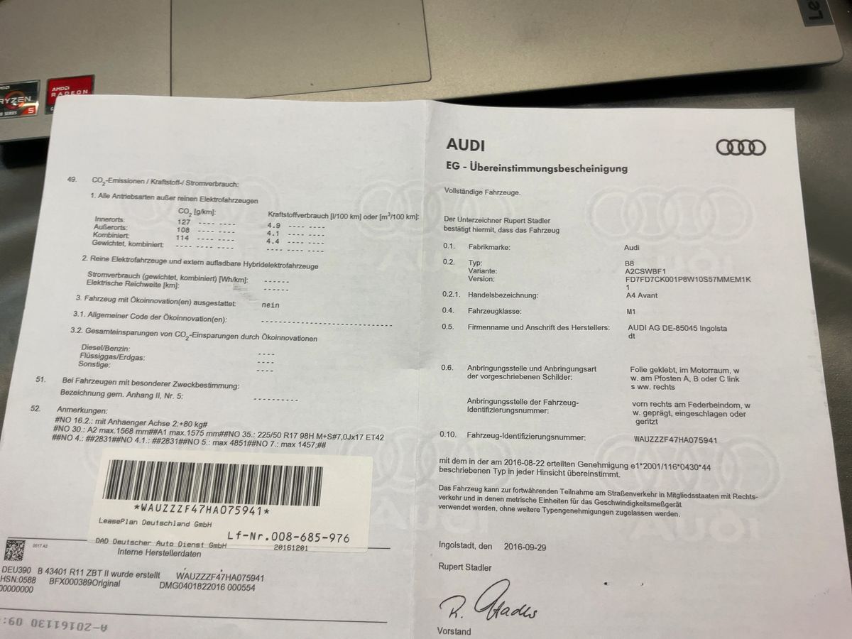 Audi A4 d'occasion