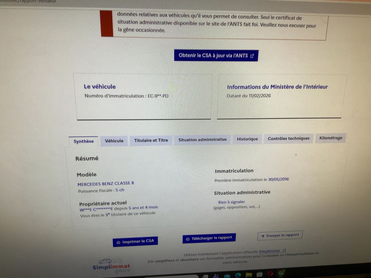 Mercedes-Benz B-Klasse d'occasion