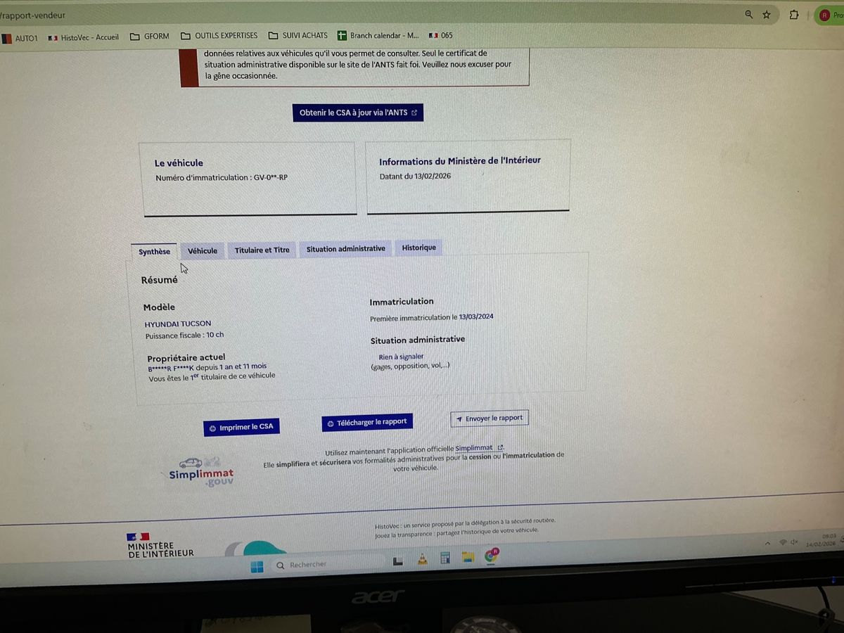 Hyundai Tucson d'occasion