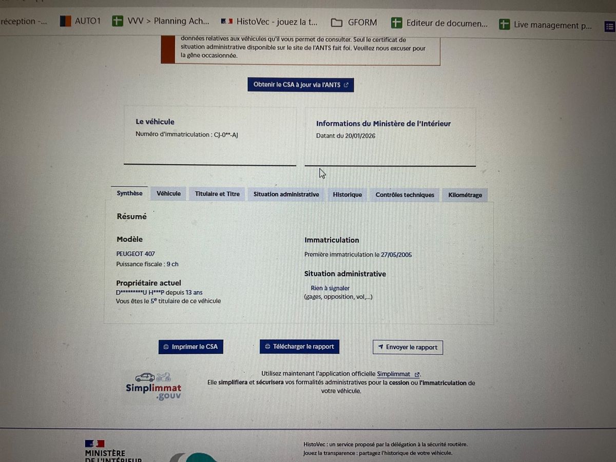 Peugeot 407 d'occasion