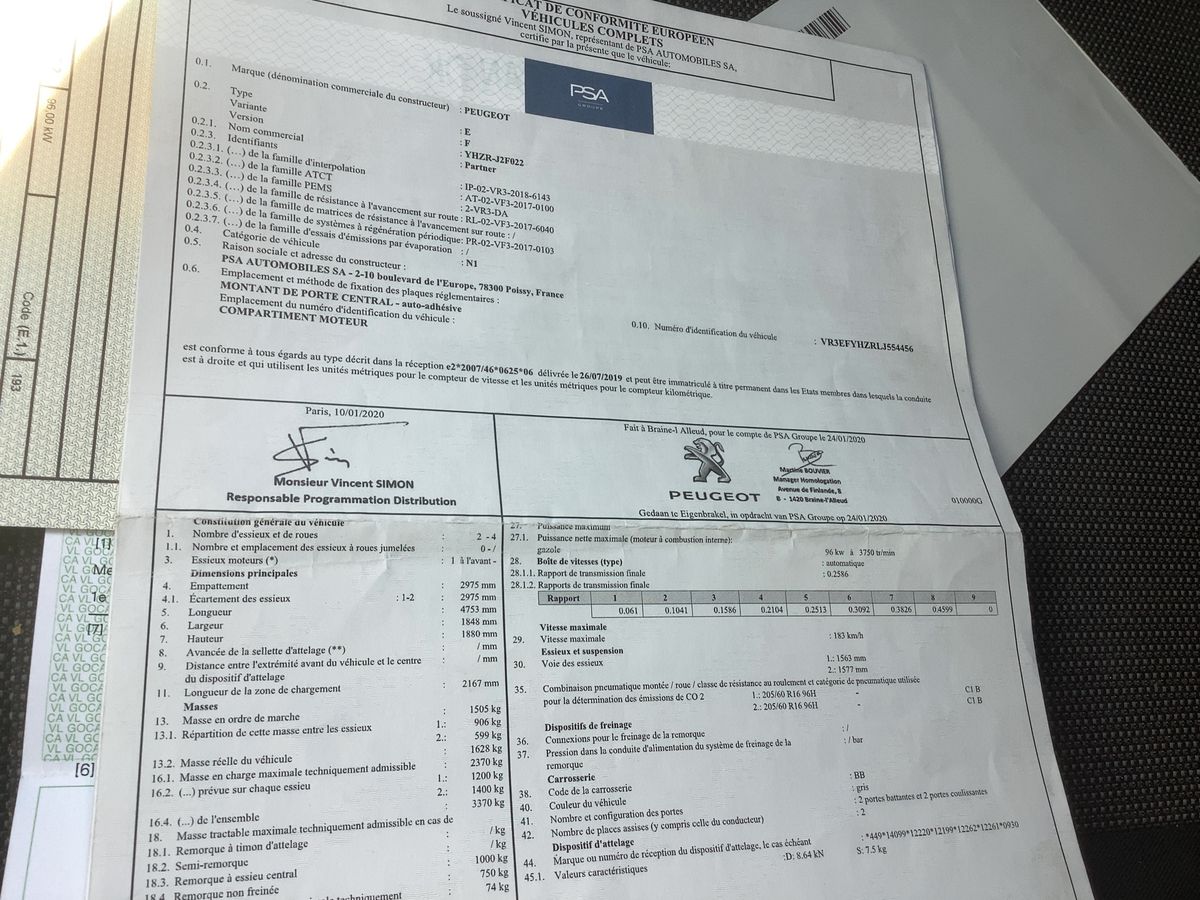Peugeot Partner d'occasion