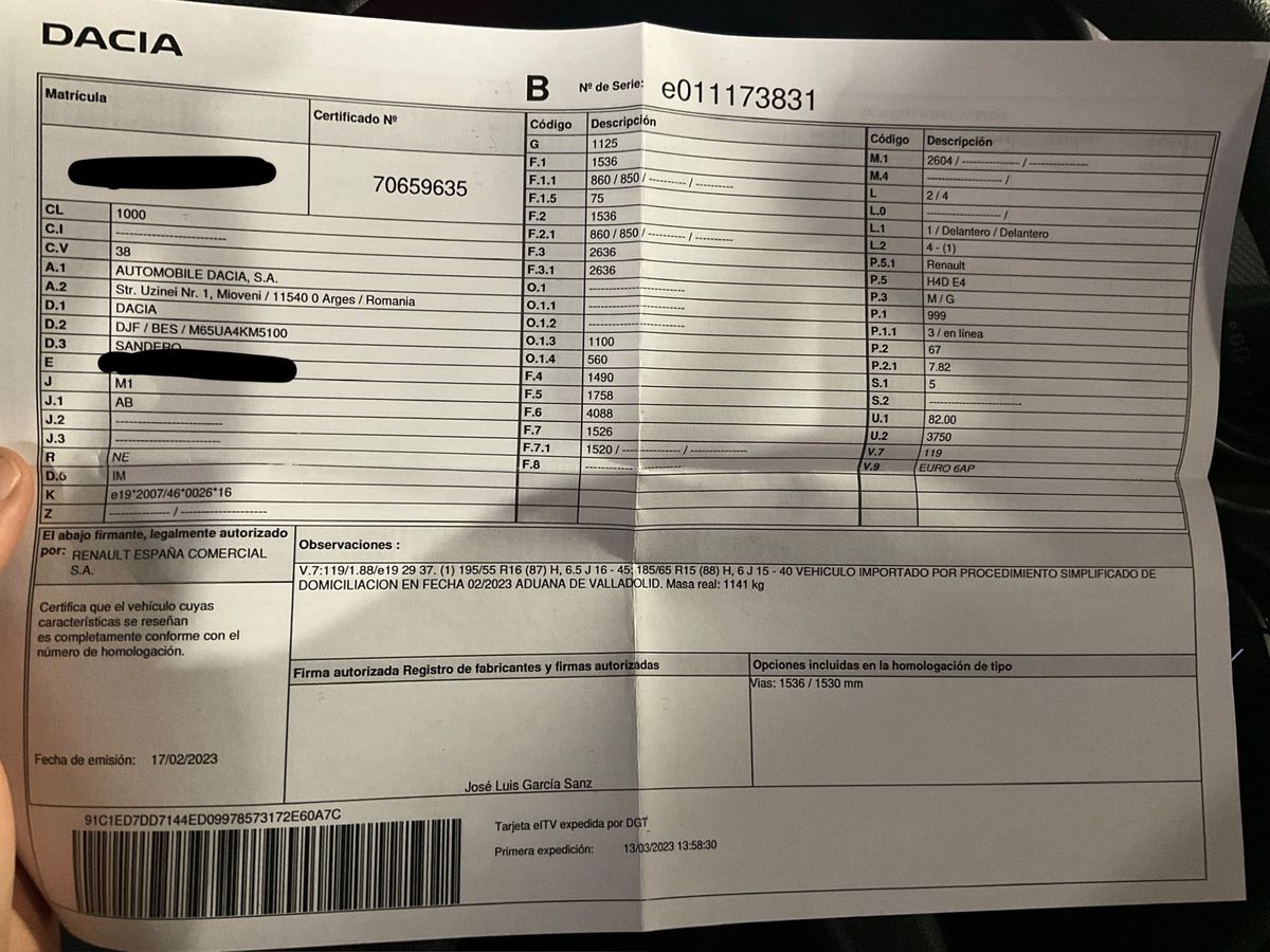 Dacia Sandero 1.0 TCe Essential