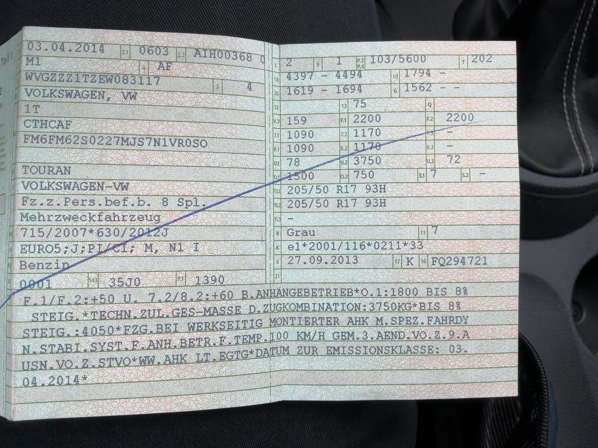 Volkswagen Touran 1.4 TSI Cup