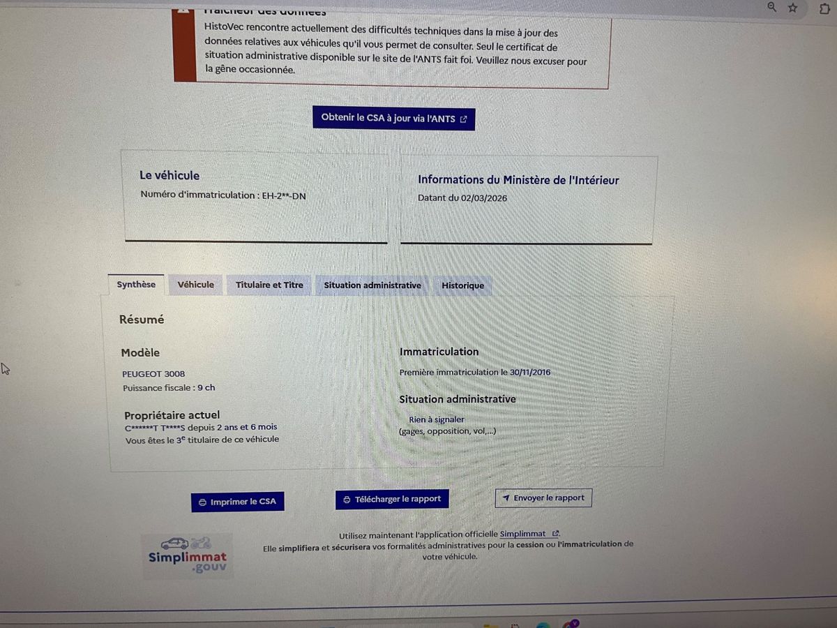 Peugeot 3008 d'occasion