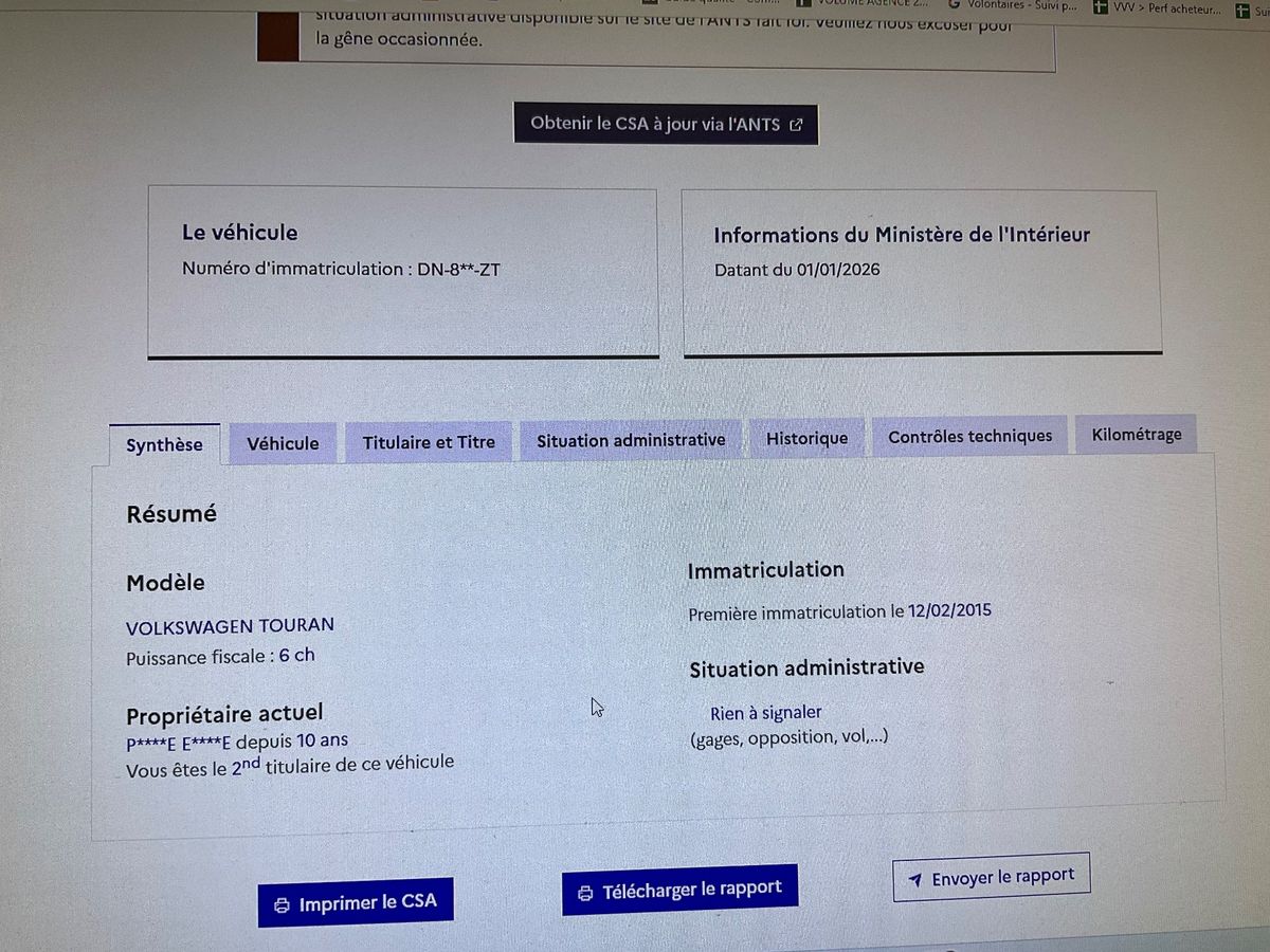 Volkswagen Touran d'occasion