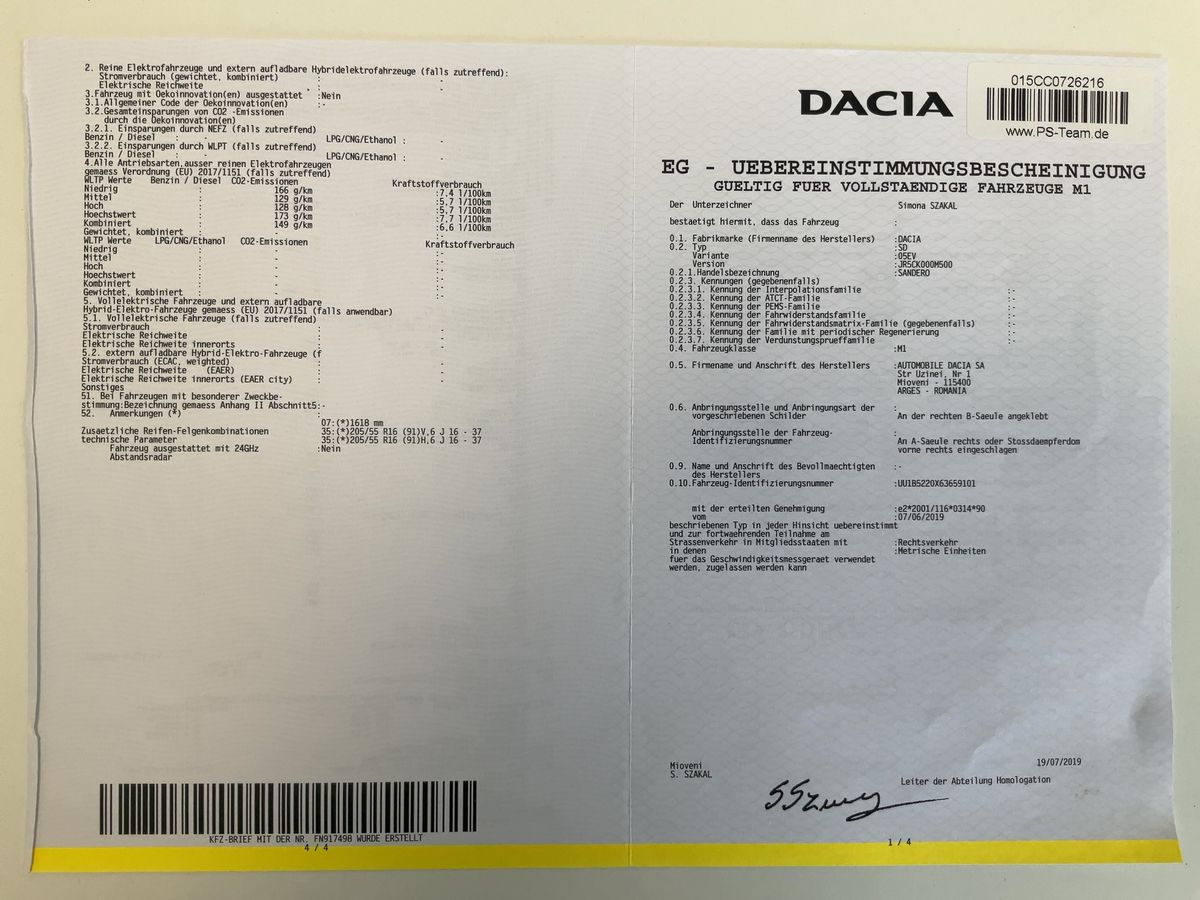 Dacia Sandero d'occasion
