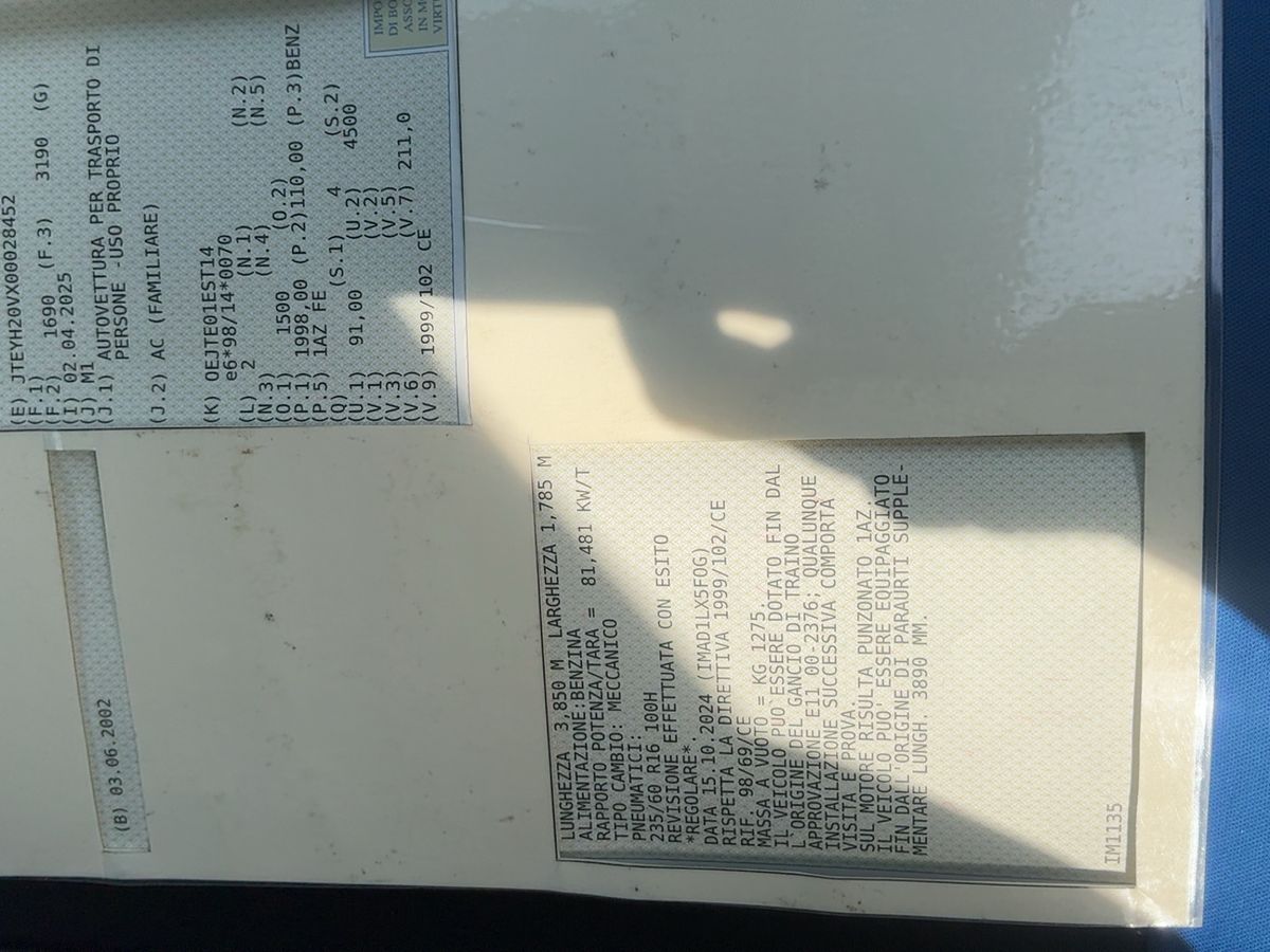 Toyota RAV 4 2.0 4x4