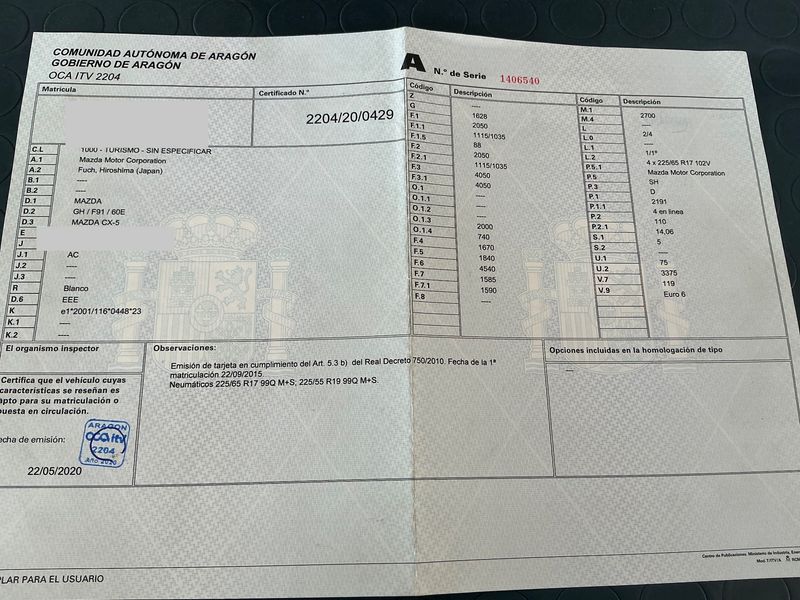 Mazda CX-5 2.2 Turbodiesel Luxury 2WD 2015 – снимка 21
