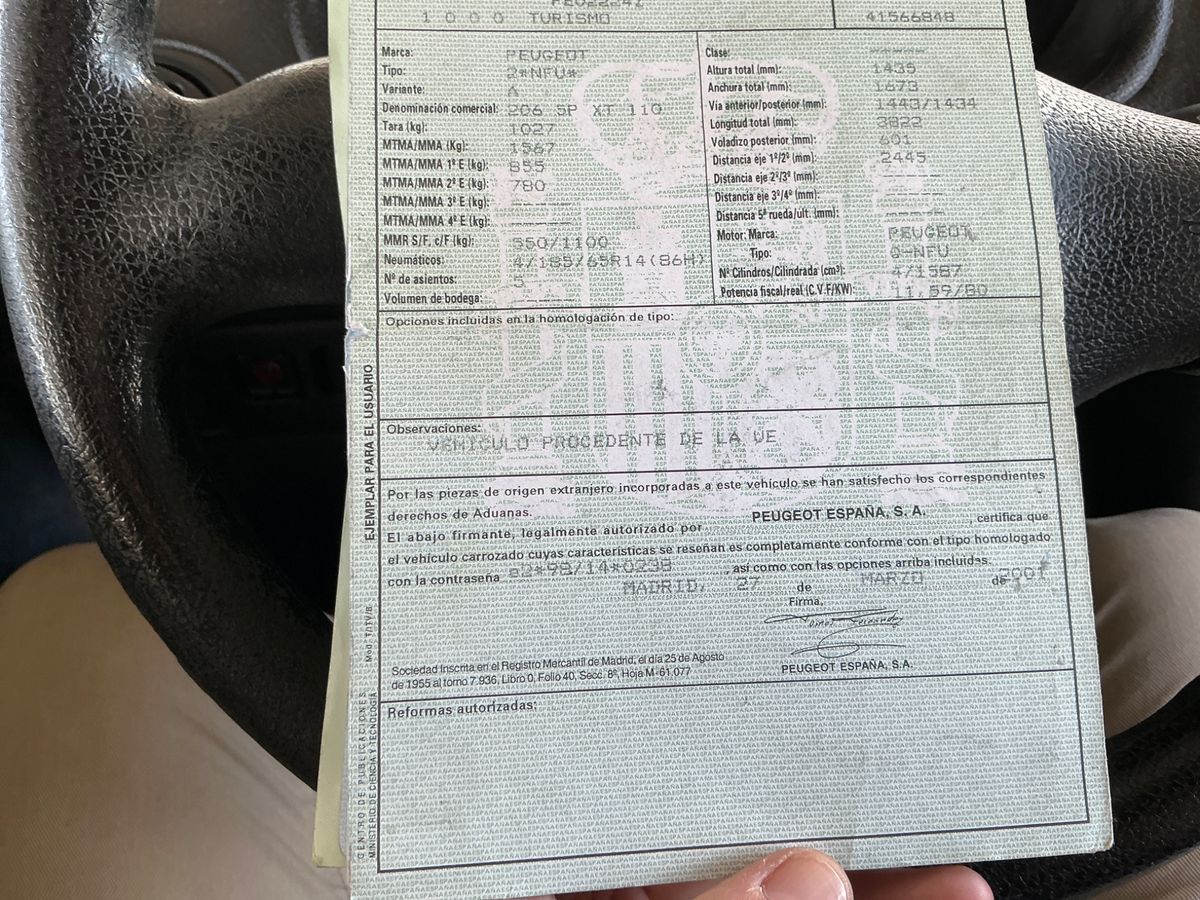 Peugeot 206 1.6 XS
