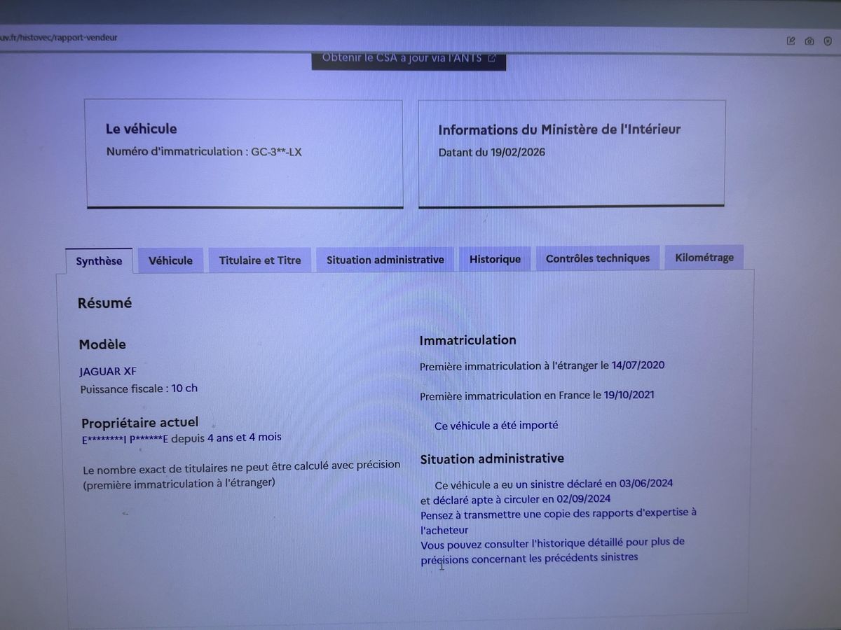 Jaguar XF d'occasion