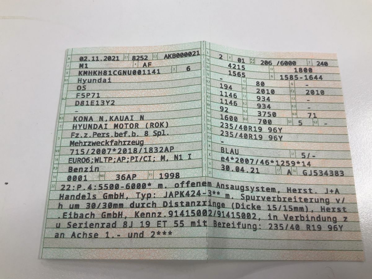 Hyundai Kona 2.0 T-GDI N Performance 2WD