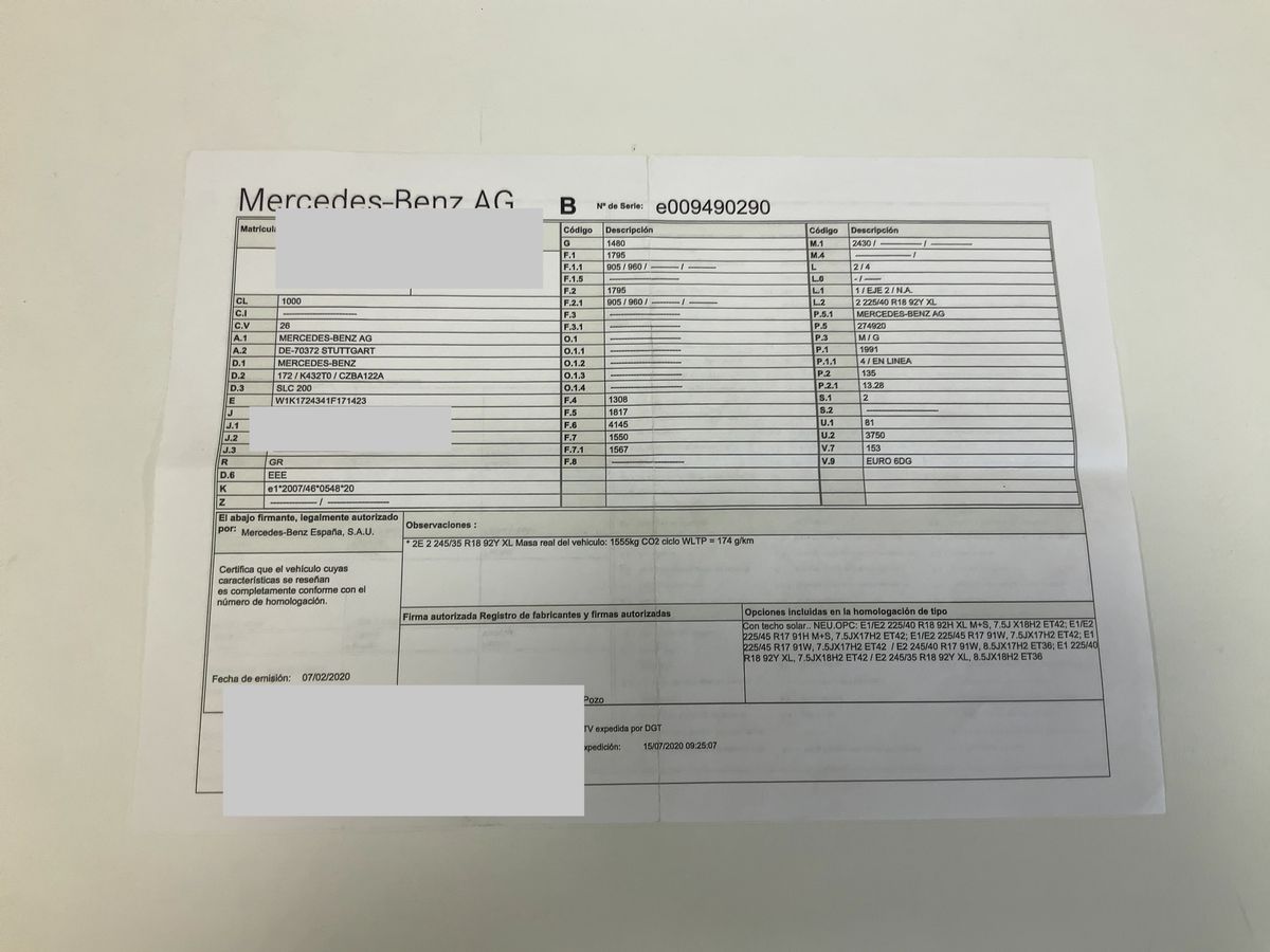 Mercedes-Benz SLC-Klasse d'occasion