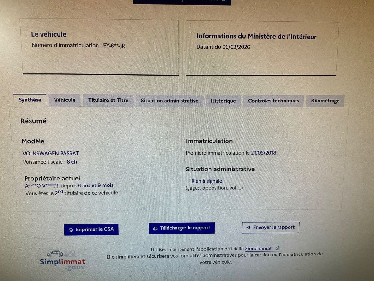 Volkswagen Passat d'occasion