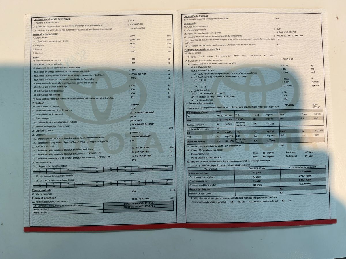 Toyota Corolla d'occasion