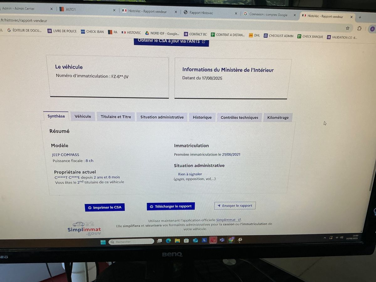 Jeep Compass d'occasion