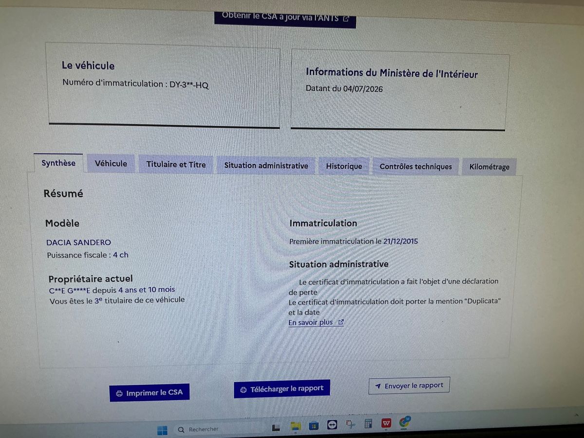 Dacia Sandero d'occasion