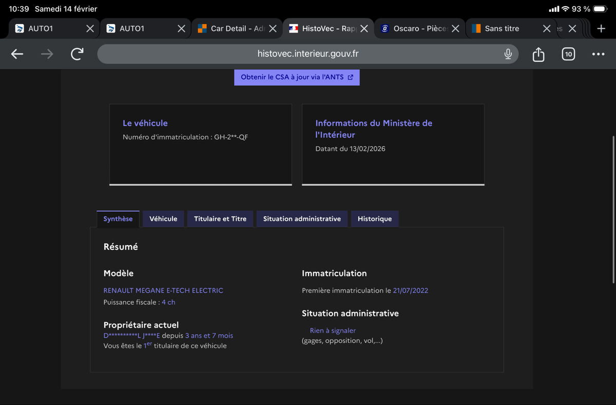 Renault Megane d'occasion