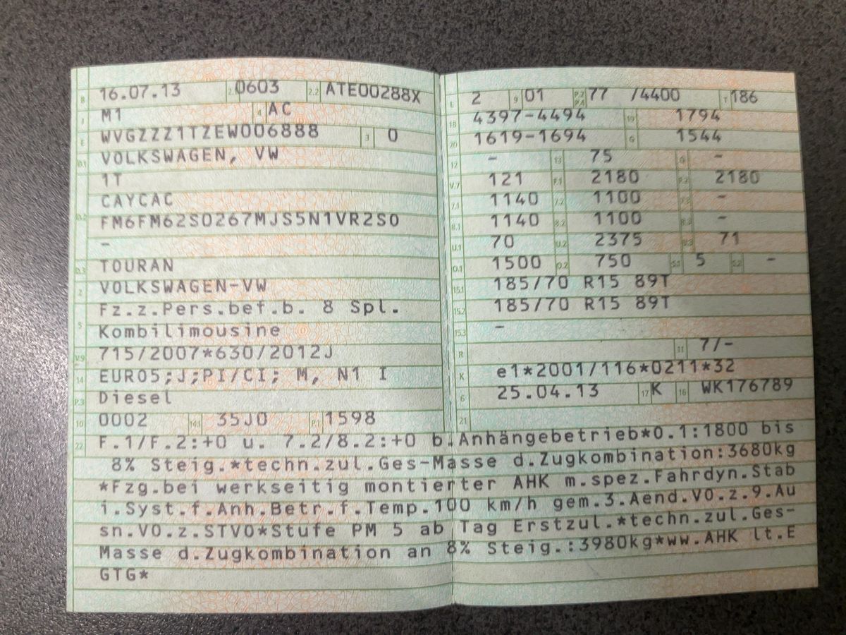 Volkswagen Touran 1.6 TDI Comfortline BlueMotion