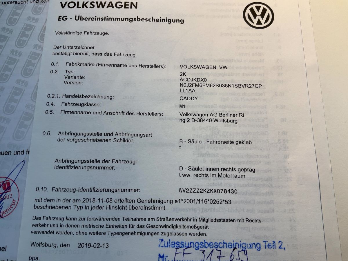 Volkswagen Caddy d'occasion