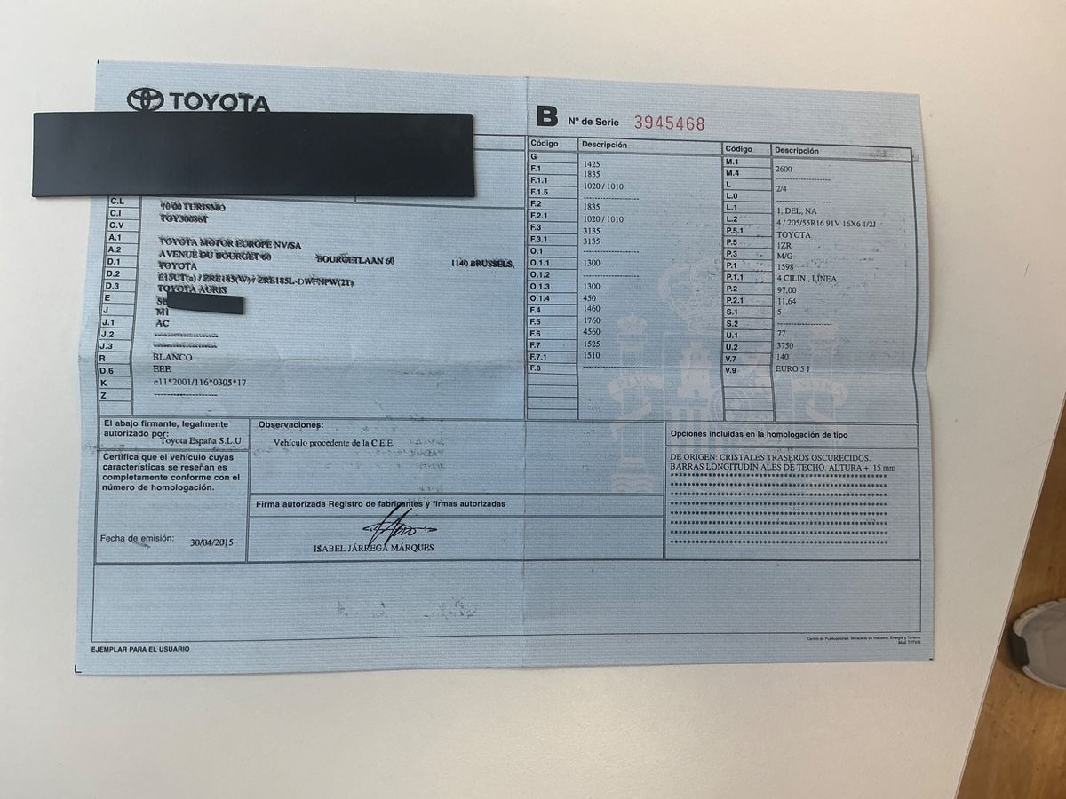 Toyota Auris d'occasion