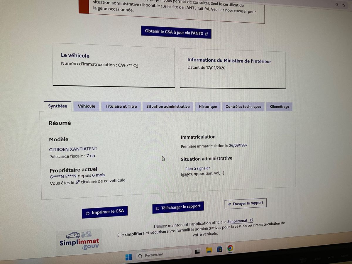 Citroen Xantia d'occasion