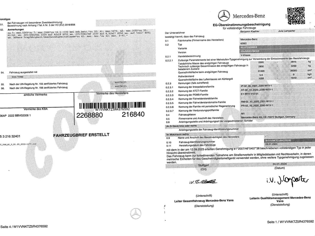 Mercedes-Benz V-Klasse d'occasion