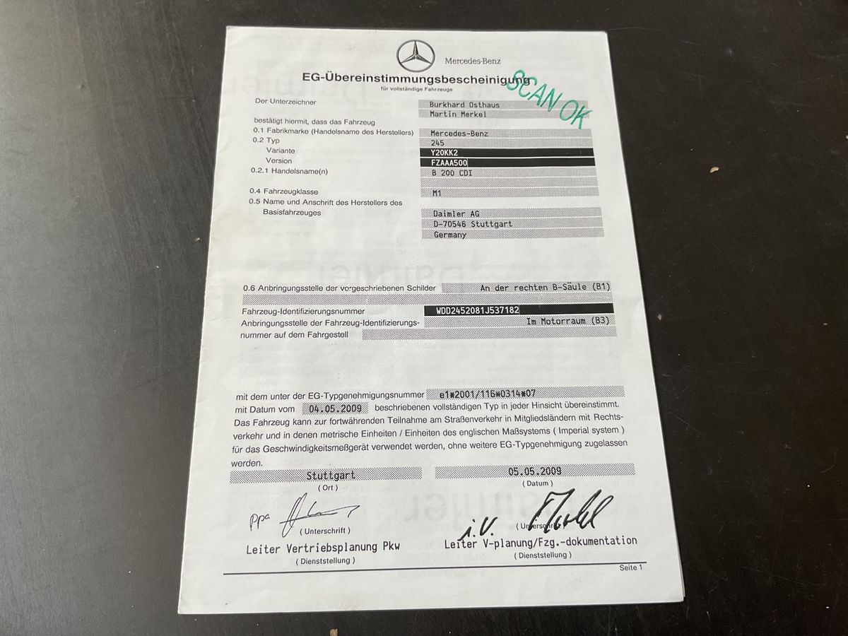 Mercedes-Benz B-Klasse B 200 CDI Standard