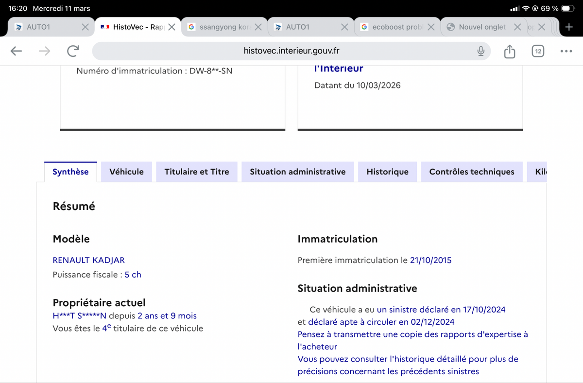 Renault Kadjar d'occasion