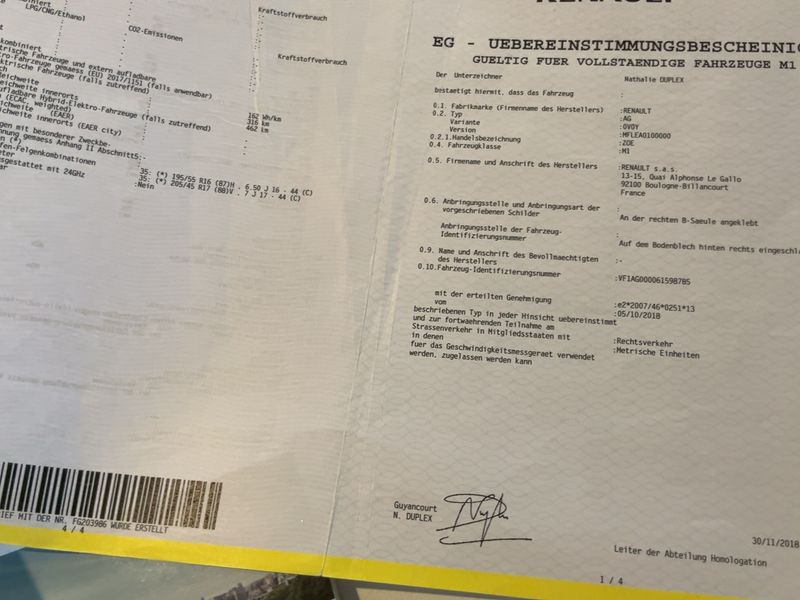 Renault Zoe electric drive 80 kW Life — zdjęcie 16
