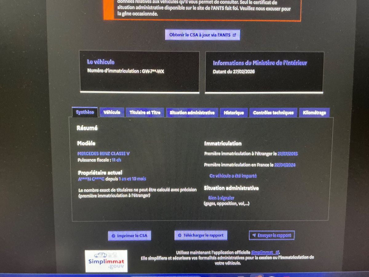 Mercedes-Benz V-Klasse d'occasion