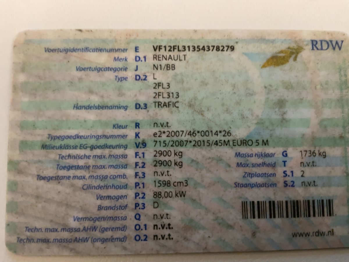 Renault Trafic 1.6 dCi Energy L1H1 2,9t Komfort