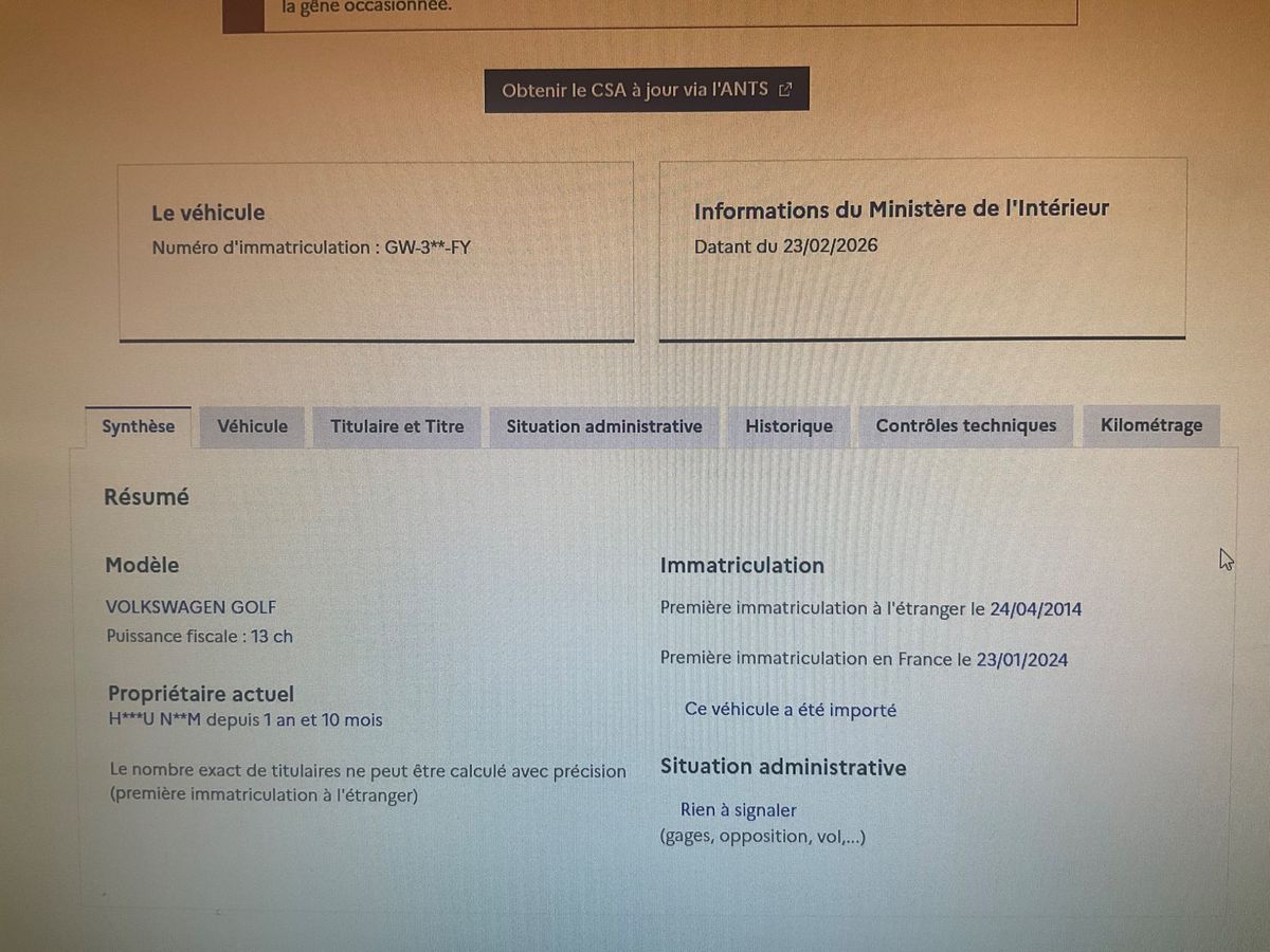 Volkswagen Golf d'occasion