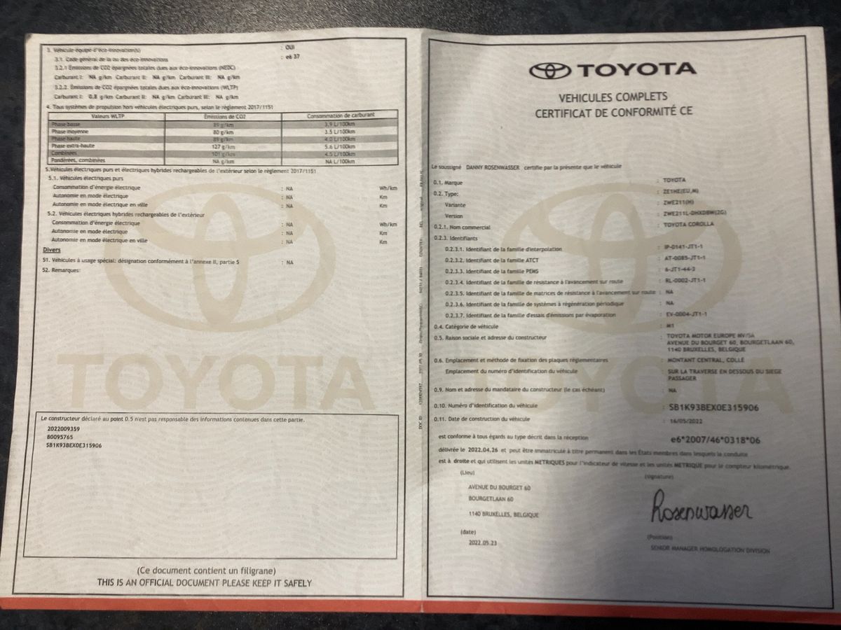 Toyota Corolla d'occasion