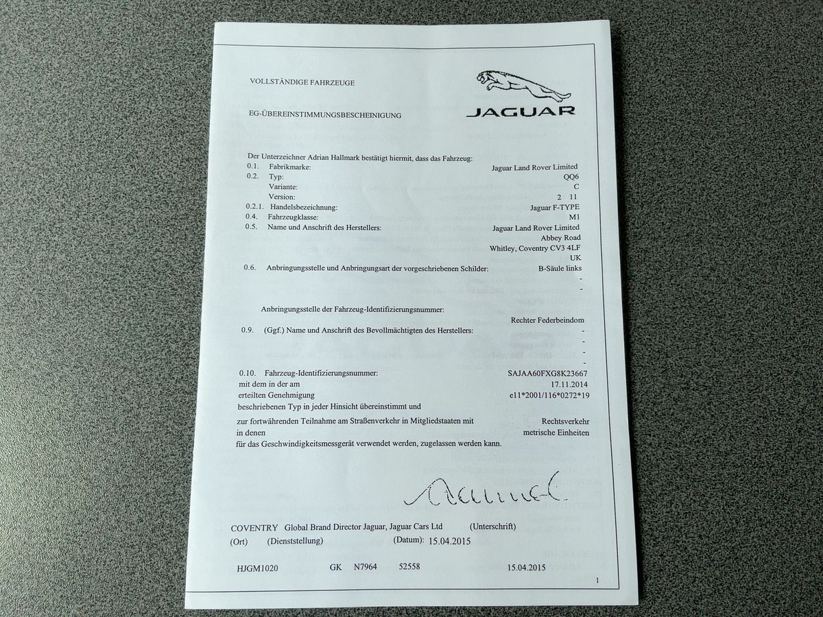 Jaguar F-TYPE d'occasion