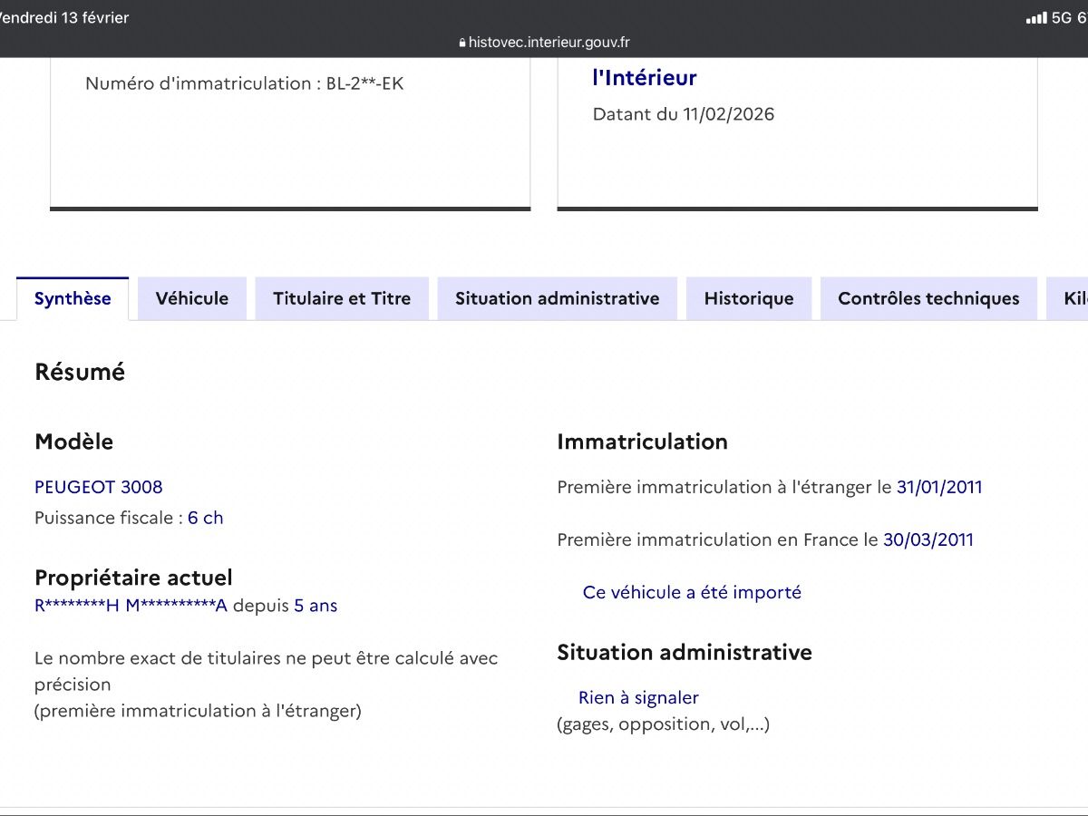 Peugeot 3008 d'occasion