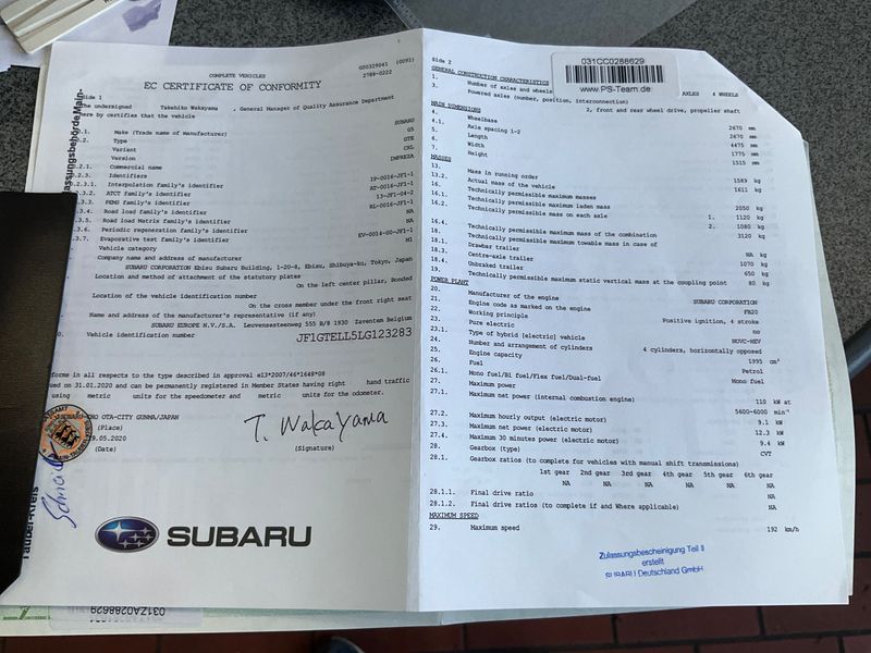 Subaru Impreza 2.0 Mild-Hybrid Platinum — zdjęcie 16