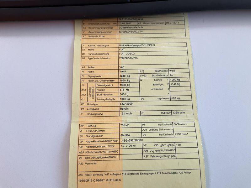 Fiat Doblo 1.4 Basis Kasten 2012 – снимка 5