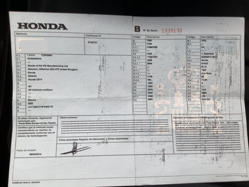Honda CR-V 1.6 DTEC Elegance 2WD 2014 – снимка 21