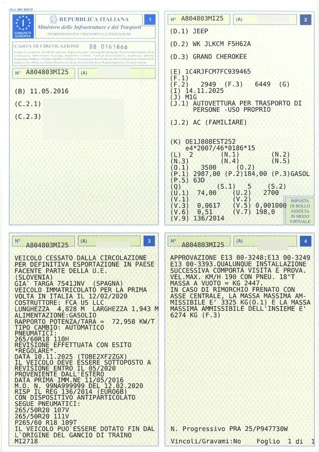 Jeep Grand d'occasion