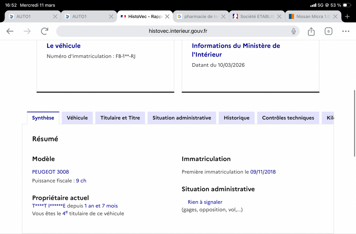Peugeot 3008 d'occasion