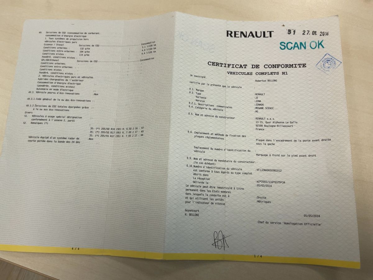 Renault Scenic d'occasion
