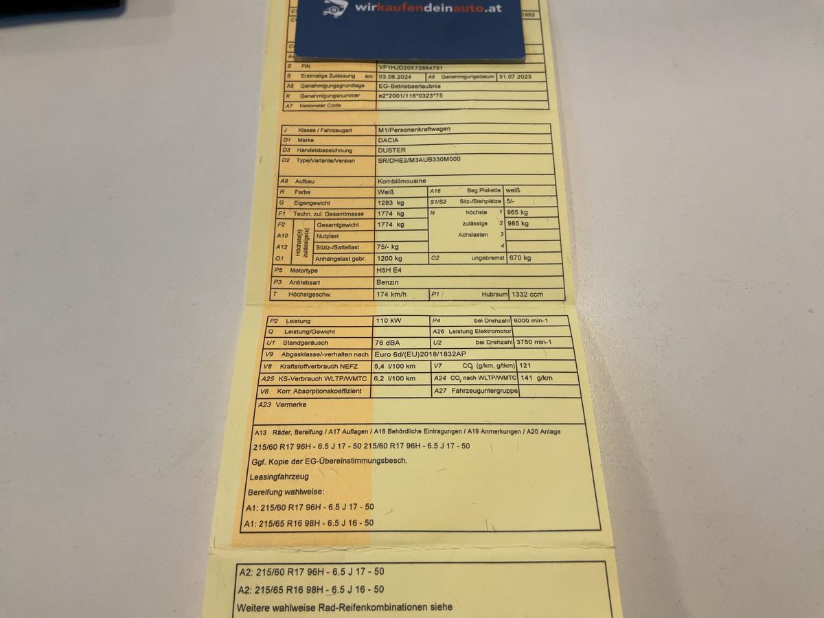 Dacia Duster d'occasion