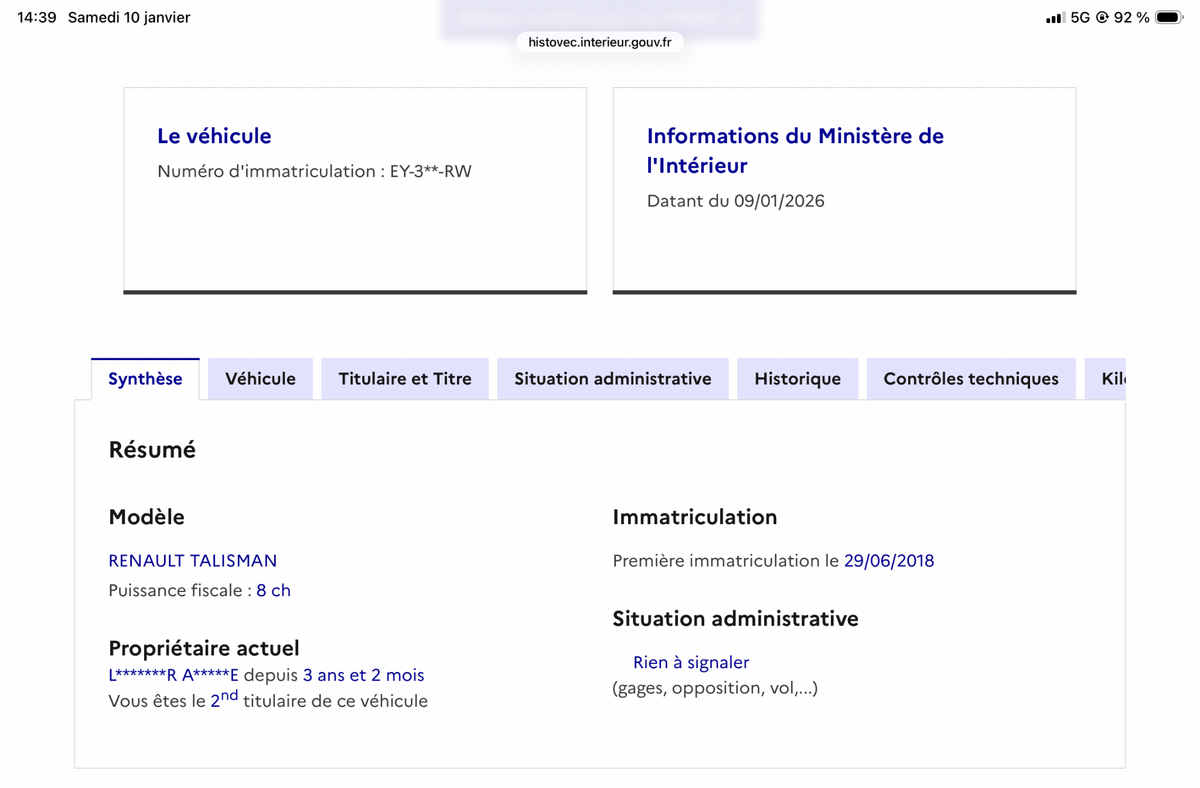 Renault Talisman d'occasion